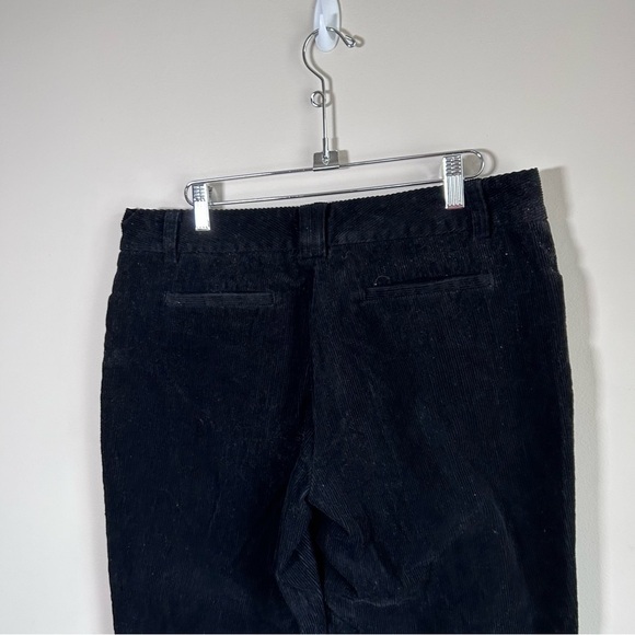 JOSEF Retro Wide Boot Leg Corduroy Jeans 100% Cotton Black Size 12 - Picture 7 of 8